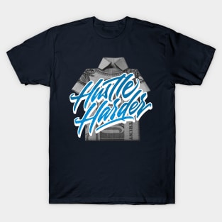 Hustle Harder Marina Blue Low T-Shirt